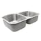 Nantucket Sinks 32 Inch 60/40 Double bowl Undermount Stainless Steel Kitchen Sink, 18 Gauge NS6040-18 - alternate 6